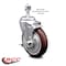 Service Caster 5 Inch Maroon Polyurethane Wheel Swivel 12mm Threaded Stem Caster with Brake SCC-TS20S514-PPUB-MRN-TLB-M1215 - alternate 3